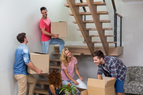Professional house removalists in Battersea preparing a home move