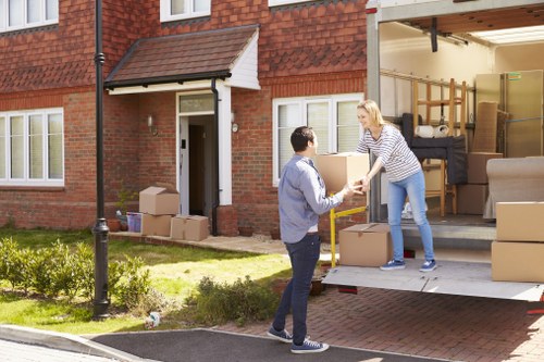Professional removal team working in Battersea on a home move