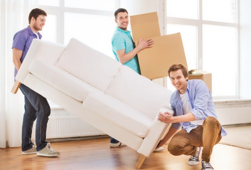 Removal van ready for a Battersea house move