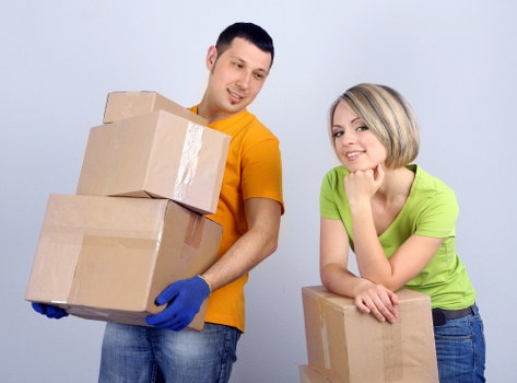 Battersea removal van with packing and lifting equipment