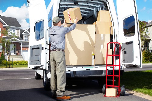 Packed removal van with items secured for safe transport