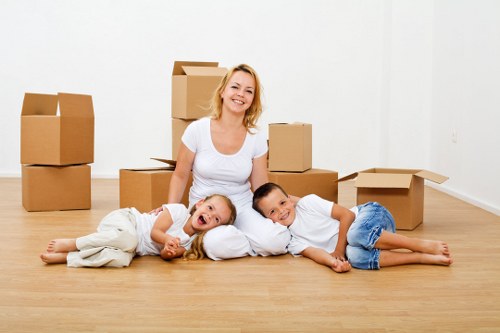 Professional moving truck service loading furniture in Battersea