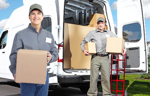 Van used for furniture delivery and removals in Battersea