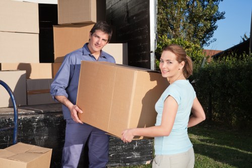 A Battersea moving team preparing for a house relocation