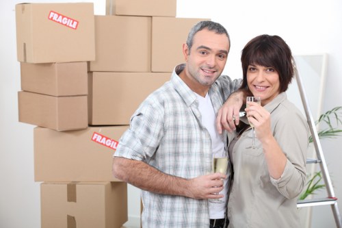 Professional movers assisting a student relocation in Battersea
